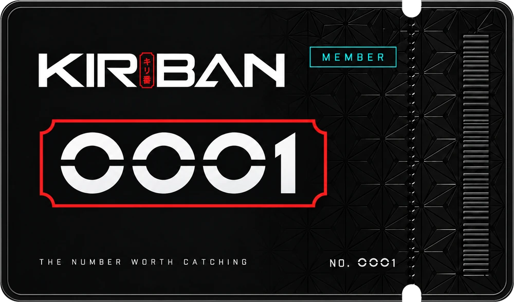 KIRIBAN member card, number 0001
